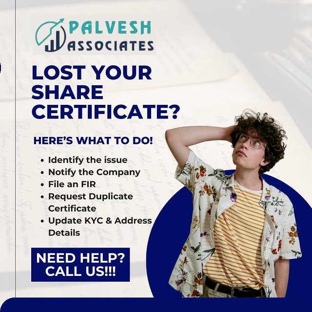 Lost Your Share Certificate - How to recover